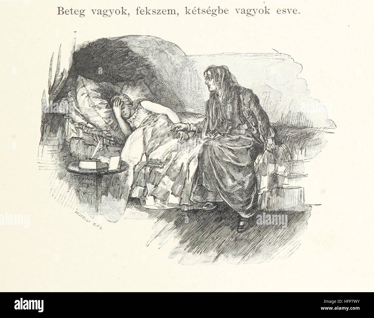 Immagine presa da pagina 73 del 'Csataképek un magyar szabadságharczból ... Kimnach László rajzai után készült fametszetekkel. Hatodik illusztrált díszkiadás' immagine presa da pagina 73 del 'Csataképek un magyar szabadságharczból Foto Stock