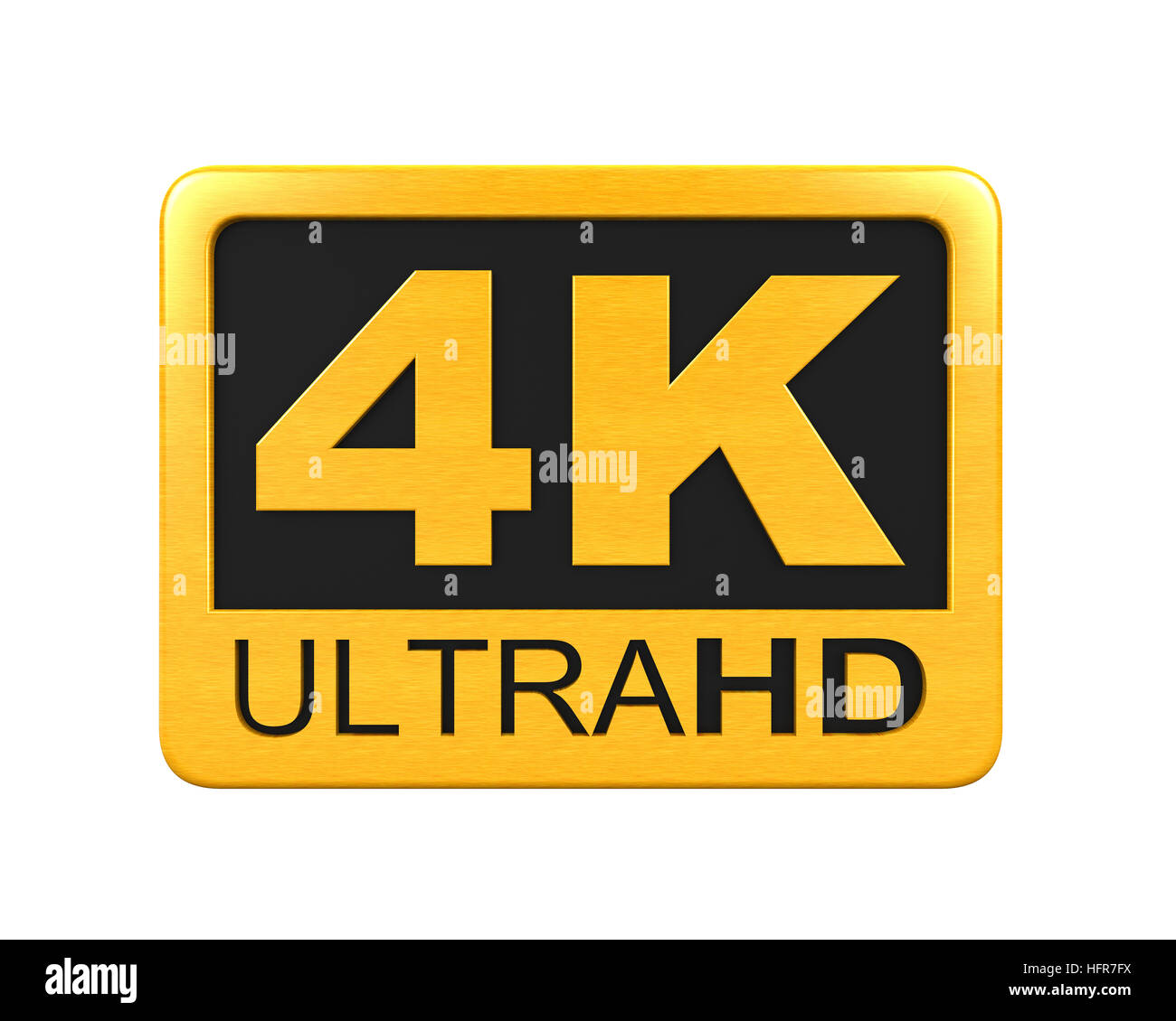 Ultra HD 4K Icona Foto Stock