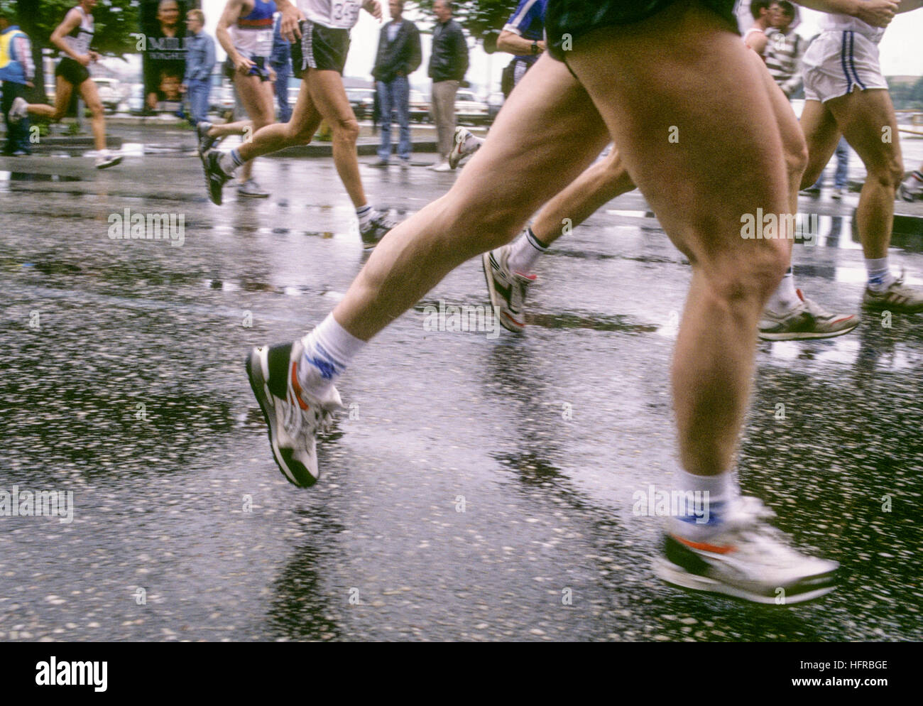 Stoccolma maratona esposte parti del corpo Foto Stock