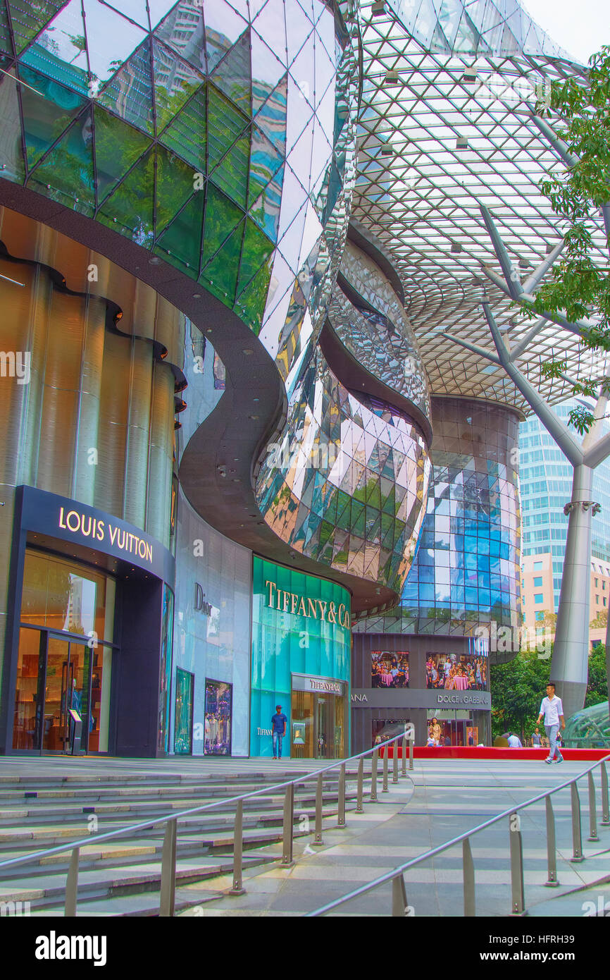 ION Shopping Mall in Orchard Street, Singapore Foto Stock