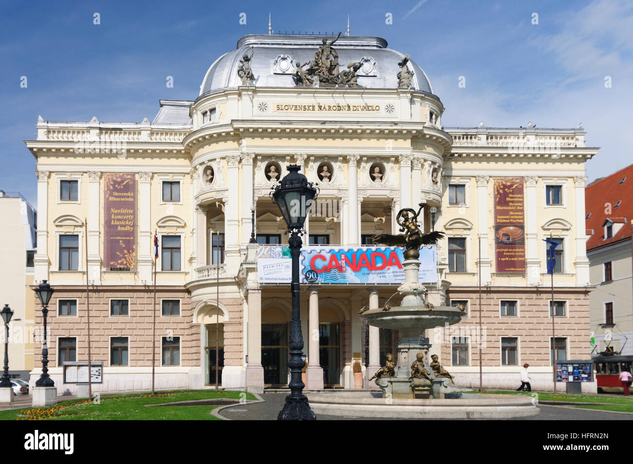 Bratislava (Pressburg): Teatro Nazionale Slovacco, , , la Slovacchia Foto Stock