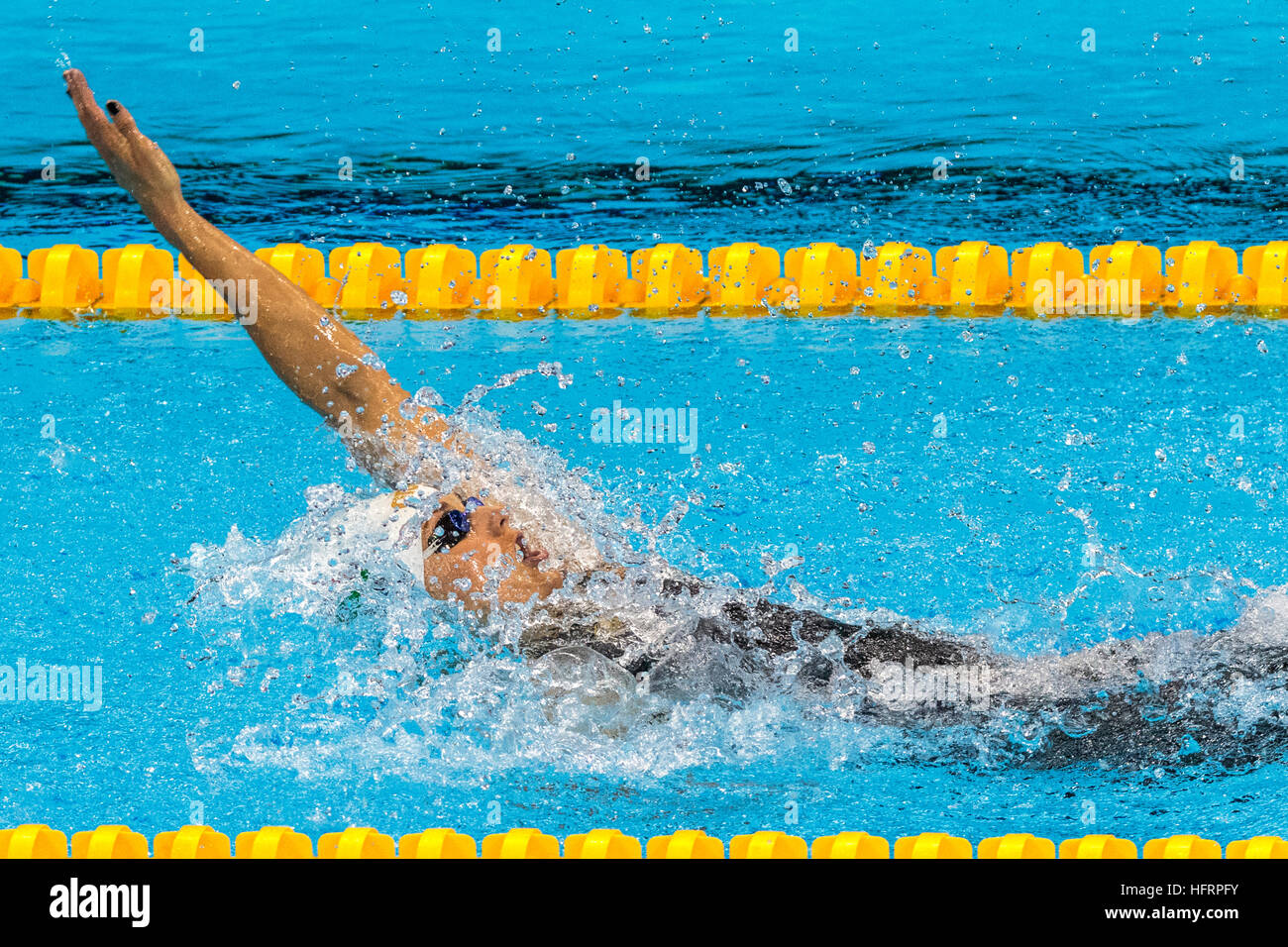 Rio de Janeiro, Brasile. Il 9 agosto 2016. Katinka Hosszu (HUN) la medaglia d'oro competere nel finale delle Donne 200m singole medley al Foto Stock