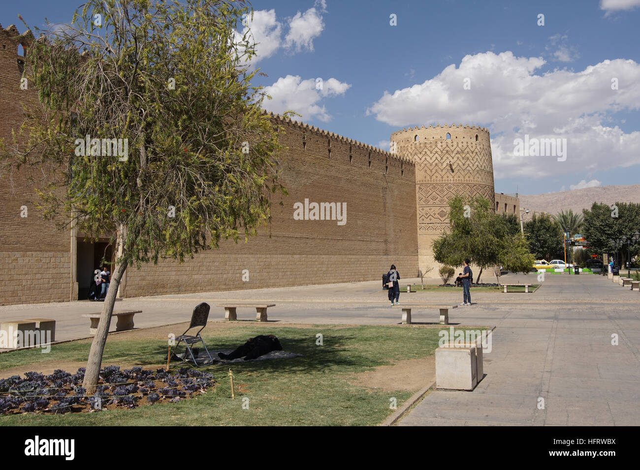 SHIRAZ, IRAN - Ottobre 7, 2016: Fortezza Karim Khan, uno dei siti di Shiraz il 7 ottobre 2016 in Iran, in Asia Foto Stock