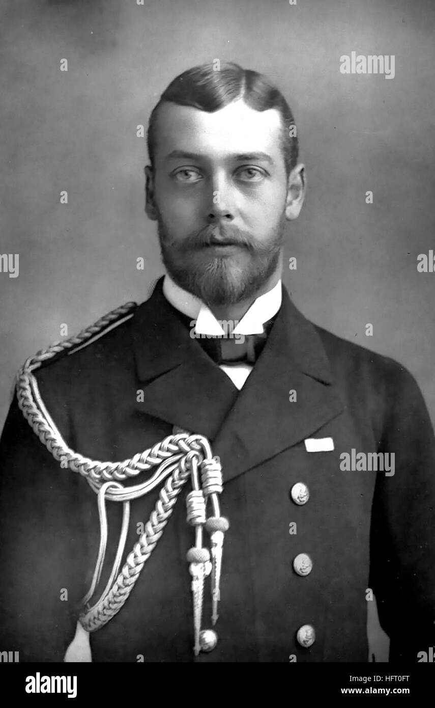Re Giorgio V (1865-1936) fotografato da William Downey nel 1900 Foto Stock