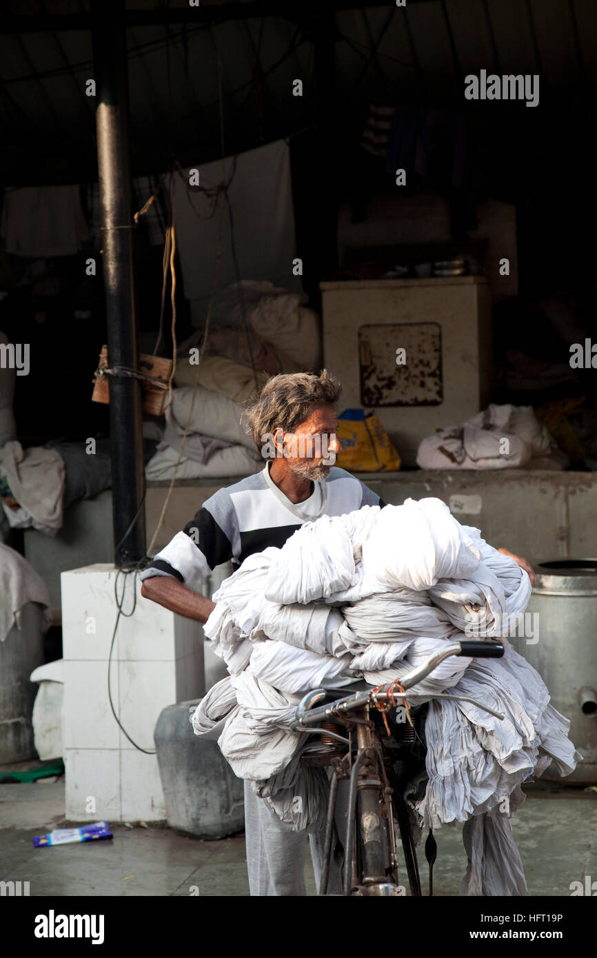 La Devi Prasad Sadan Dhobi Ghat, Hailey Lane, Delhi, India Foto Stock