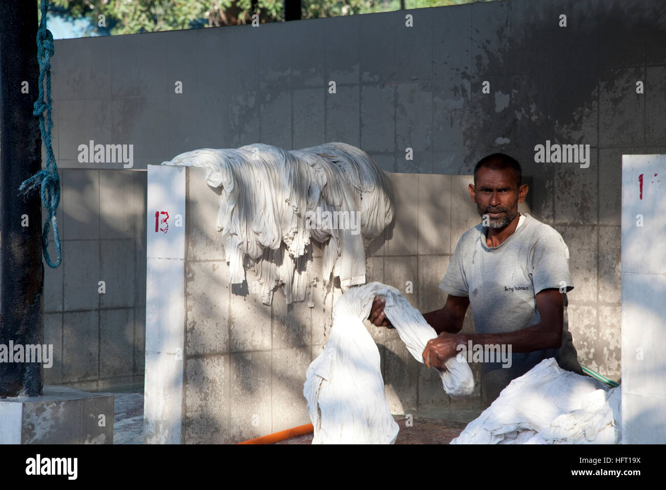 La Devi Prasad Sadan Dhobi Ghat, Hailey Lane, Delhi, India Foto Stock