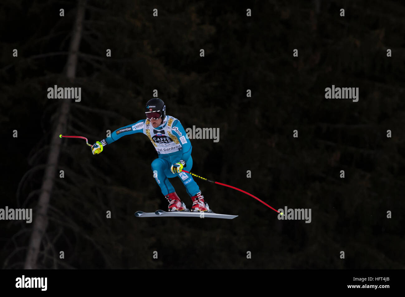 La Val Gardena, Italia 16 dicembre 2016. Kilde Aleksander Aamodt (NOR) competere nel Audi FIS Coppa del Mondo di sci alpino maschile di Super-G GARA Foto Stock