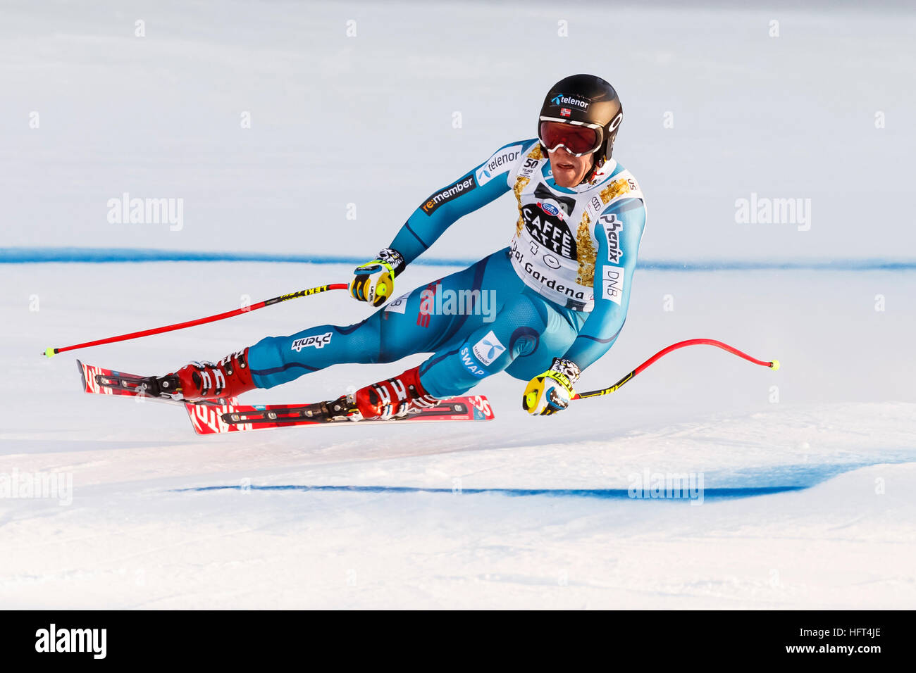 La Val Gardena, Italia 16 dicembre 2016. Kilde Aleksander Aamodt (NOR) competere nel Audi FIS Coppa del Mondo di sci alpino maschile di Super-G GARA Foto Stock
