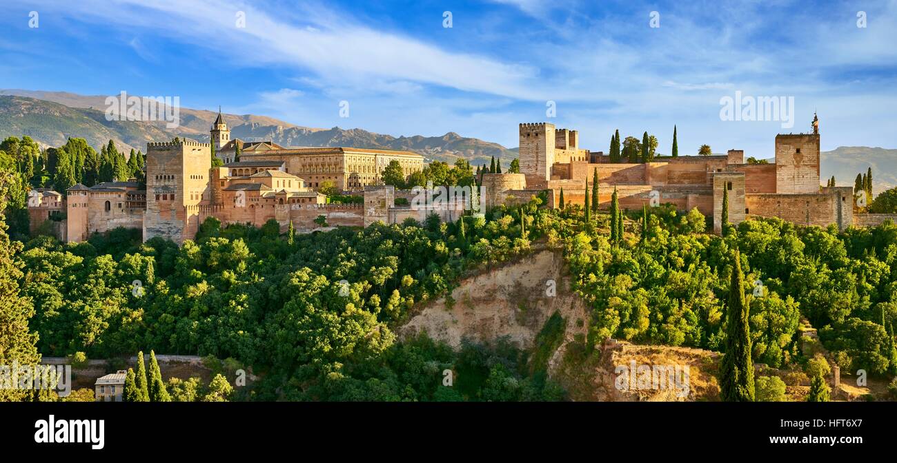 L' Alhambra Palace, Granada, Andalusia Foto Stock