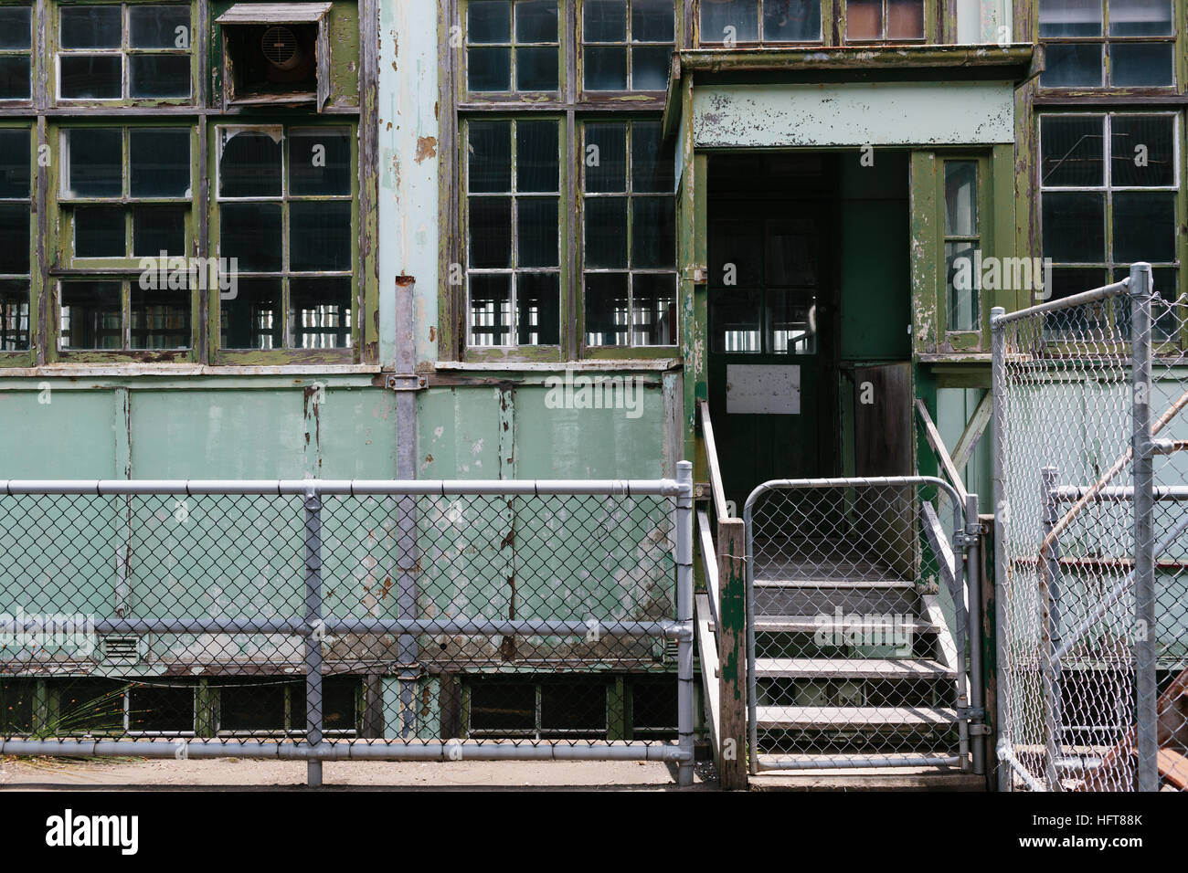 Edifici di fabbrica nella progettazione navale Precinct di Cockatoo Island, precedentemente in Australia il più grande cantiere navale e ora patrimonio mondiale dell'UNESCO Foto Stock