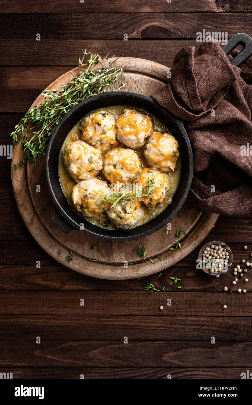Le polpette di carne Foto Stock