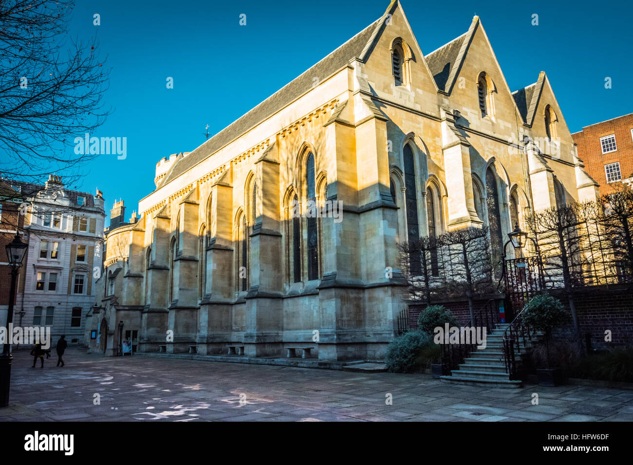 Temple Church, Locande di corte, Londra, Regno Unito, Foto Stock