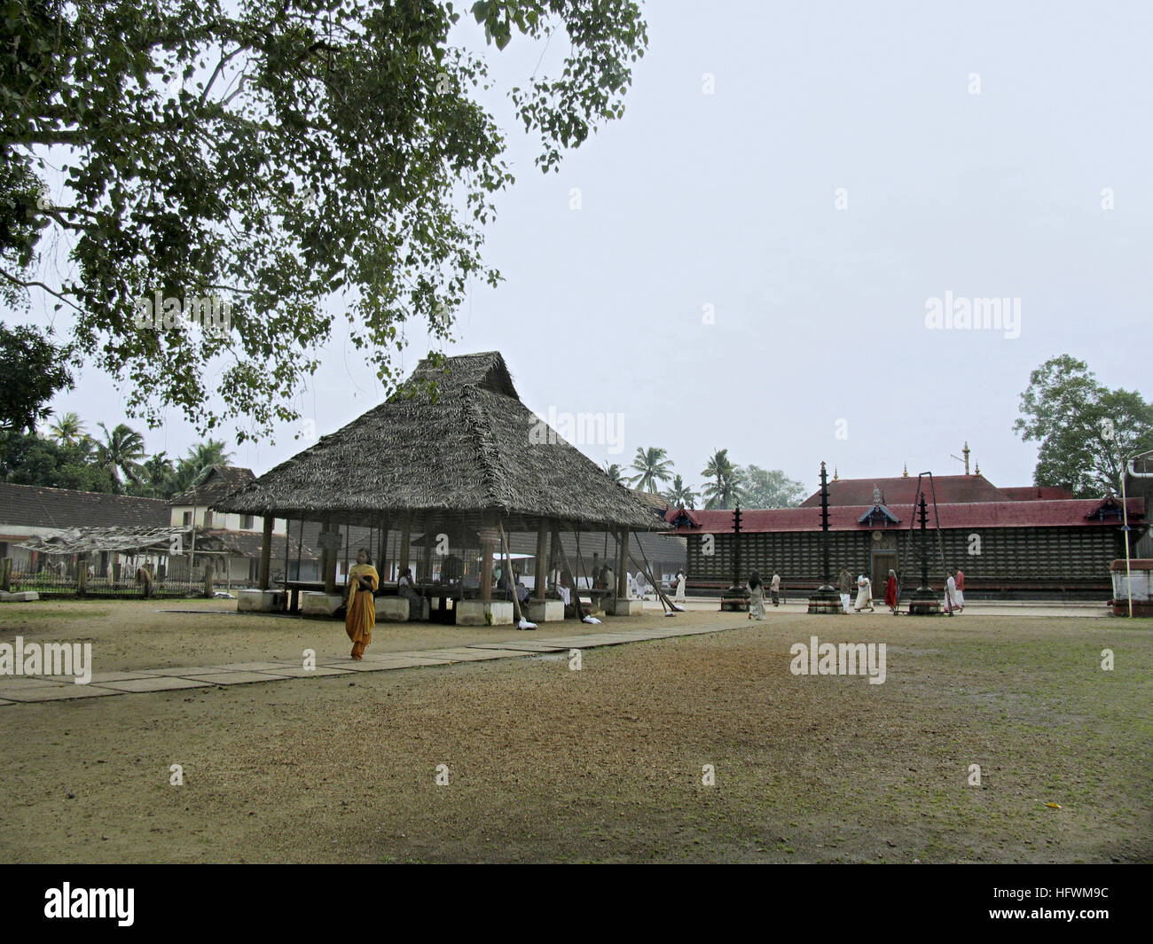 Shri Krishna temple, ambalpuram, Kerala Foto Stock