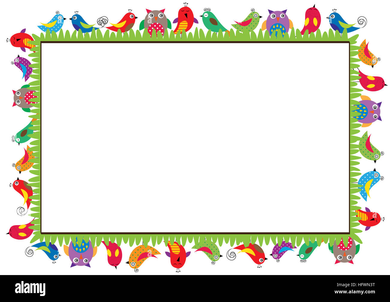 Cornice colorata per bambini Foto stock - Alamy