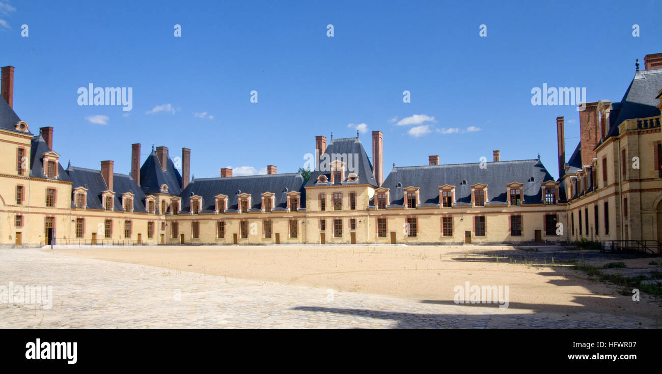 Palazzo Fontainebleau, Cour de uffici Foto Stock
