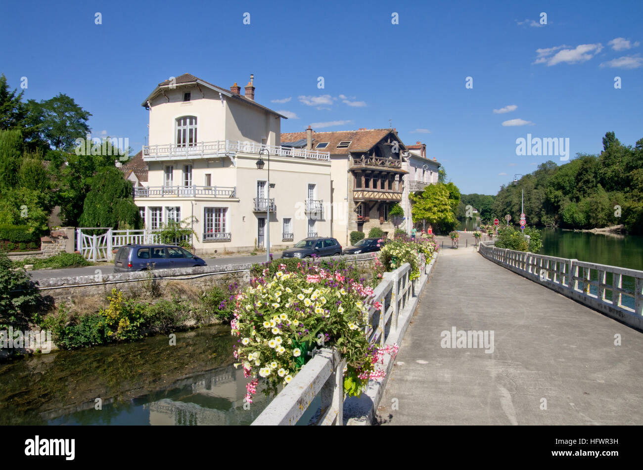 Samois-sur-Seine Foto Stock