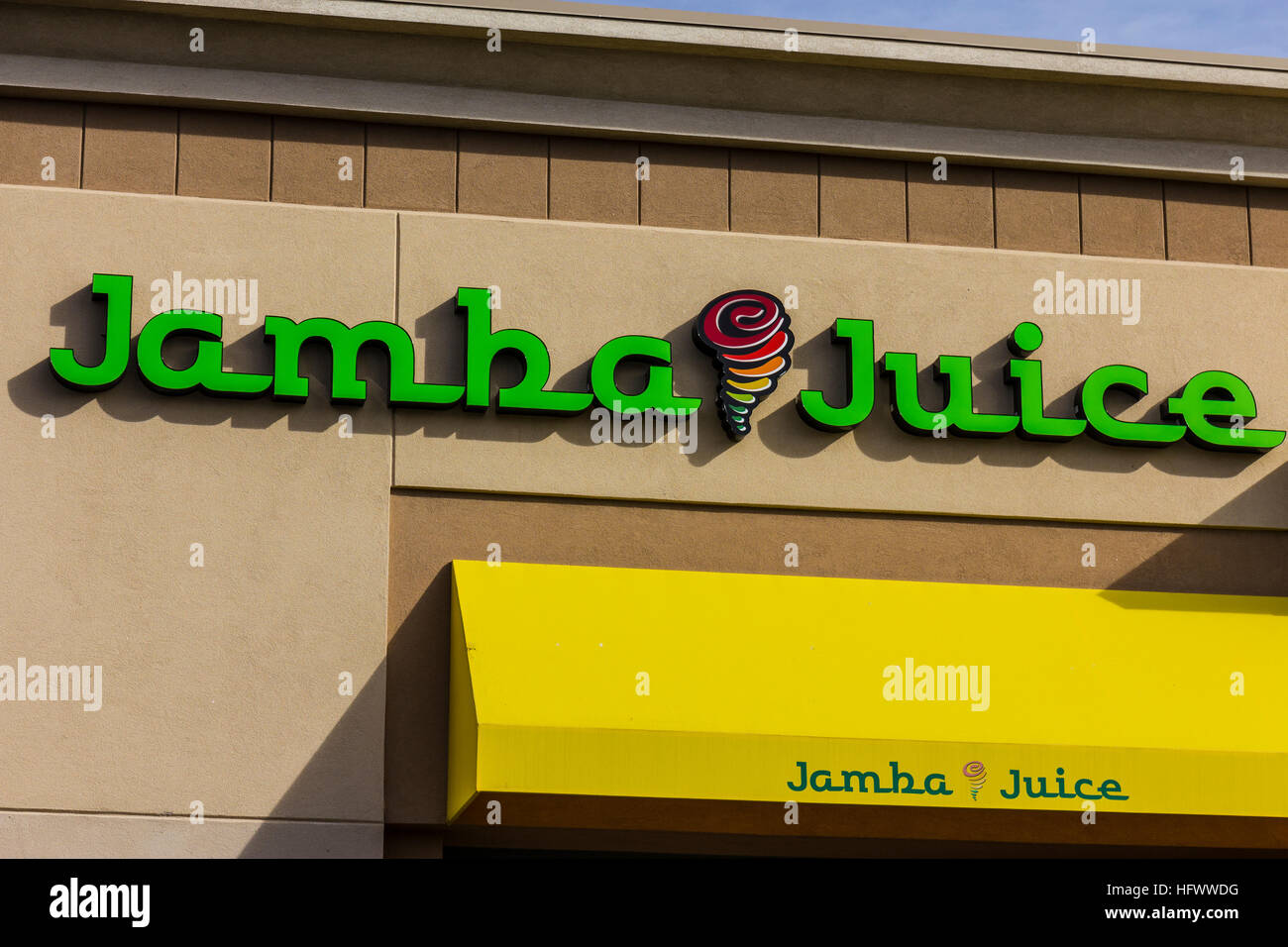 Las Vegas - Circa nel dicembre 2016: Jamba Juice ristorante. Jamba Juice è un produttore leader di frullati naturali ho Foto Stock