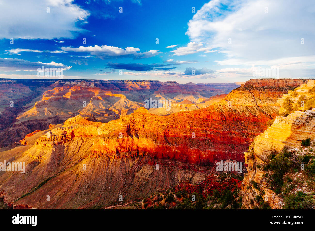 Parco Nazionale del Grand Canyon è gli Stati Uniti xv parco nazionale più antico. Chiamato un Sito Patrimonio Mondiale dell'UNESCO nel 1979, il parco si trova a northwes Foto Stock