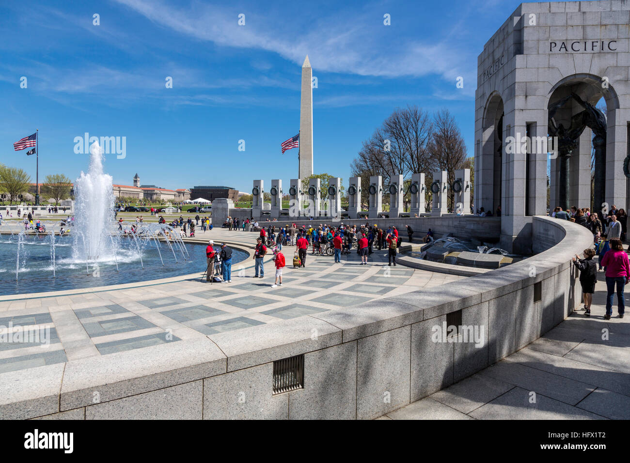 II Guerra Mondiale Monumento di Washington, D.C. Foto Stock