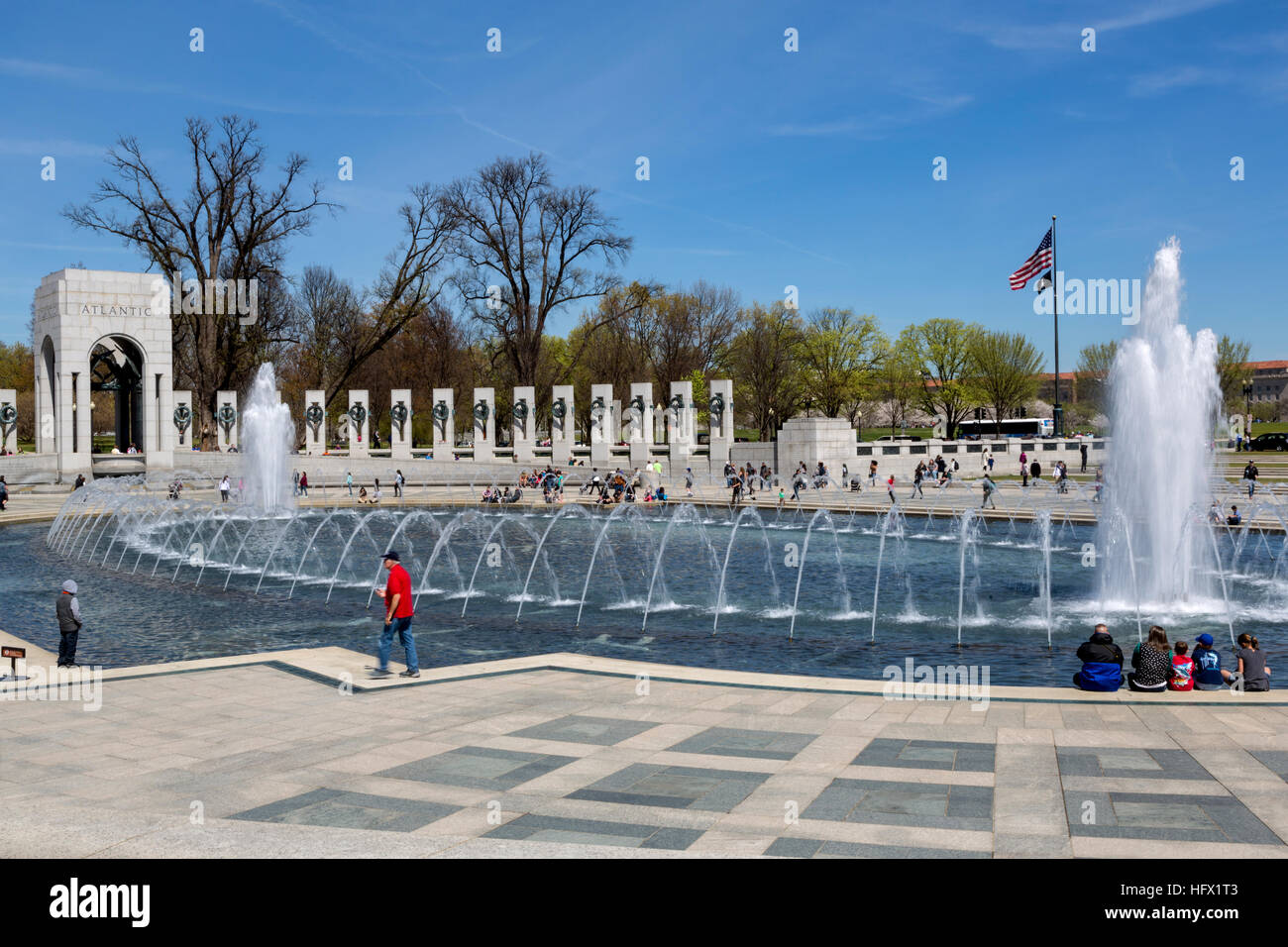 II Guerra Mondiale Monumento di Washington, D.C. Foto Stock