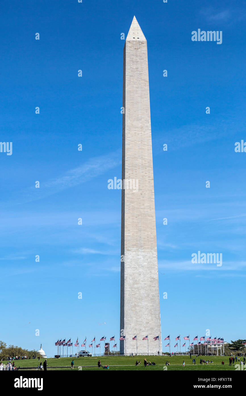 Il Monumento a Washington, Washington D.C. Foto Stock