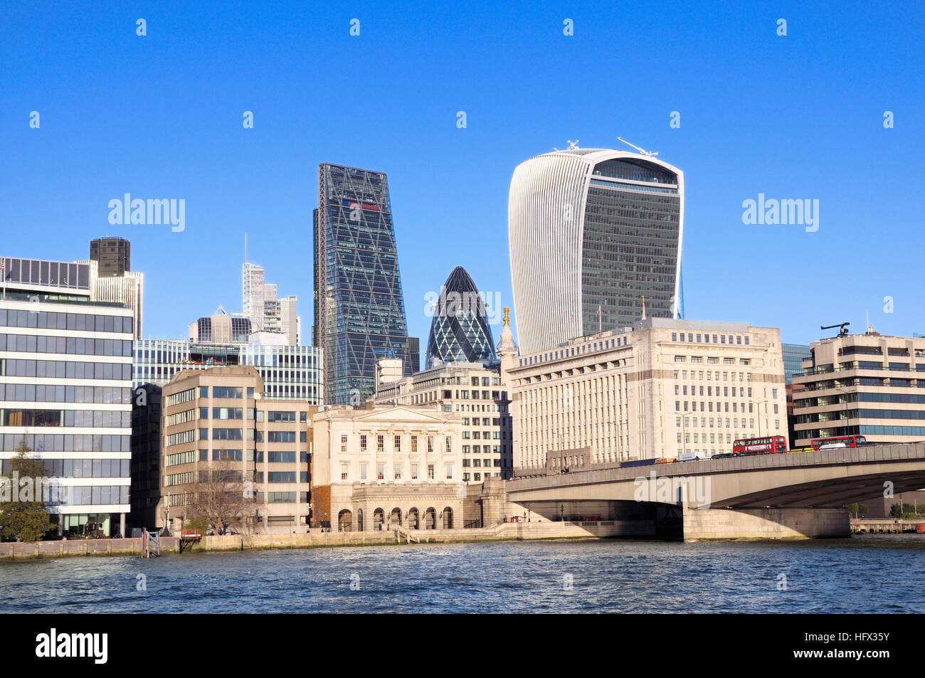 City of London Skyline Foto Stock