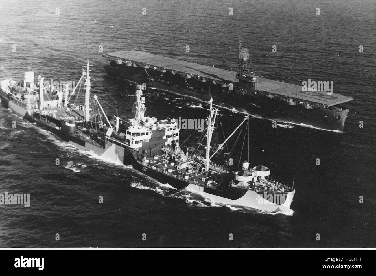 USS Rudyerd Bay (CVE-81) Foto Stock