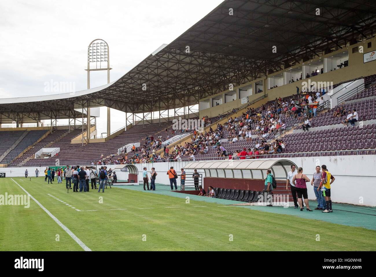 Araraquara, Brasile. 02Jan, 2017. Corrispondenza tra FerroviÃ¡ria e Vila Nova MG, vÃ¡lida dalla 1ª round del gruppo 07 della Copa SÃ £ o Paulo junior suite Football 2017 tenutasi presso l'Arena fonte luminosa di Araraquara, Brasile. © João Moura/FotoArena/Alamy Live News Foto Stock