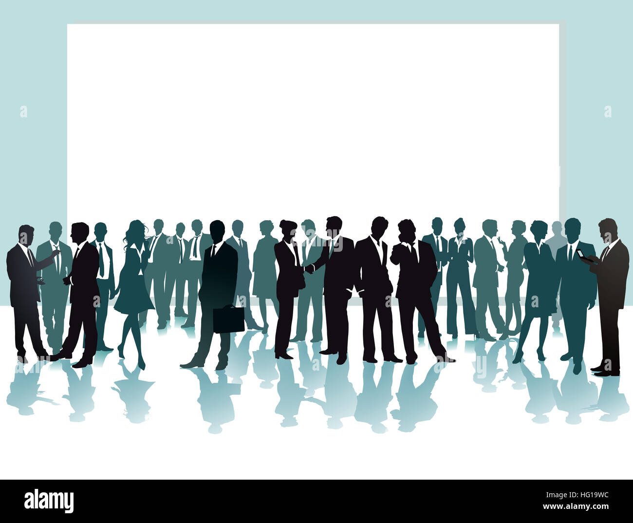 La gente di affari in una conferenza Foto Stock