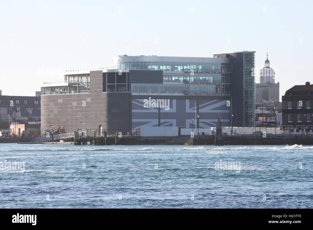 Ben Ainslie Racing sede a Portsmouth Porto Foto Stock