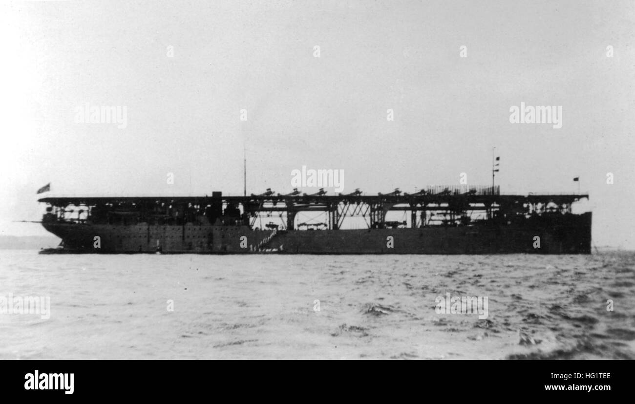 USS Langley CV-1 1923 Foto Stock