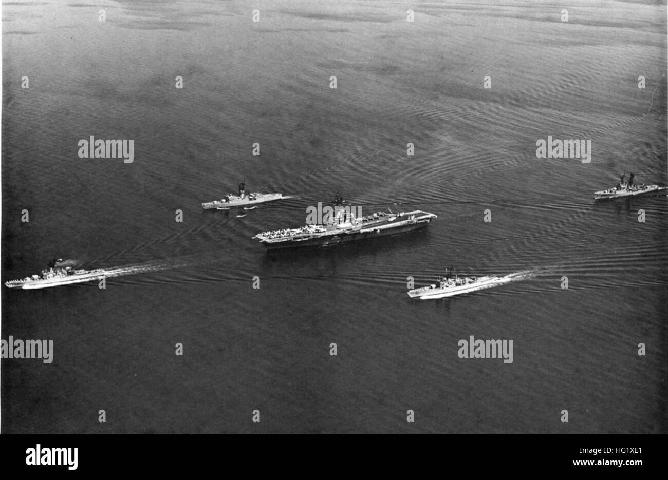 US Navy ship di lotta antisommergibile gruppo 3 in Sunda Straits 1971 Foto Stock