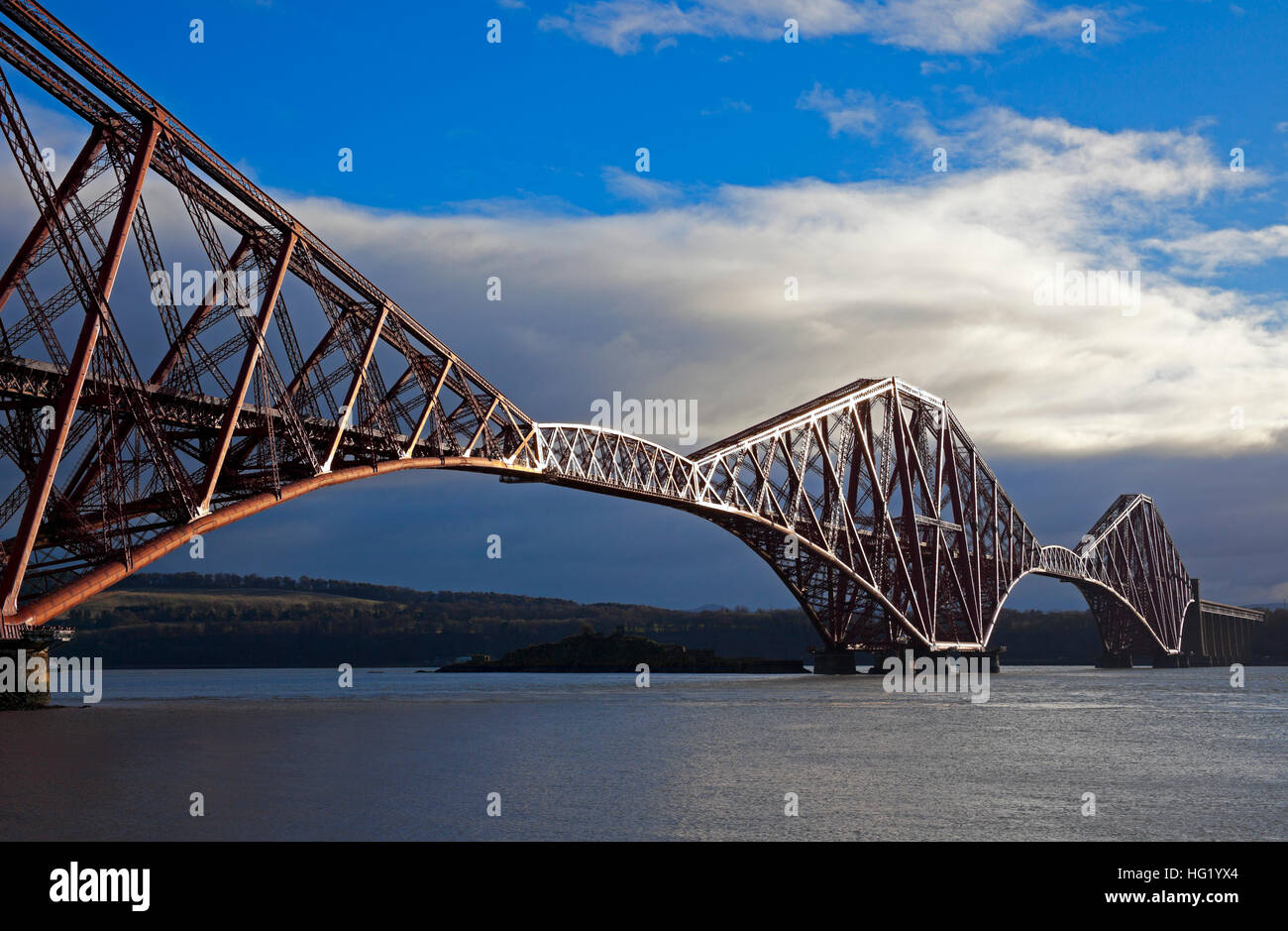Ponte di Forth Rail, North Queensferry, Fife, Scozia Foto Stock
