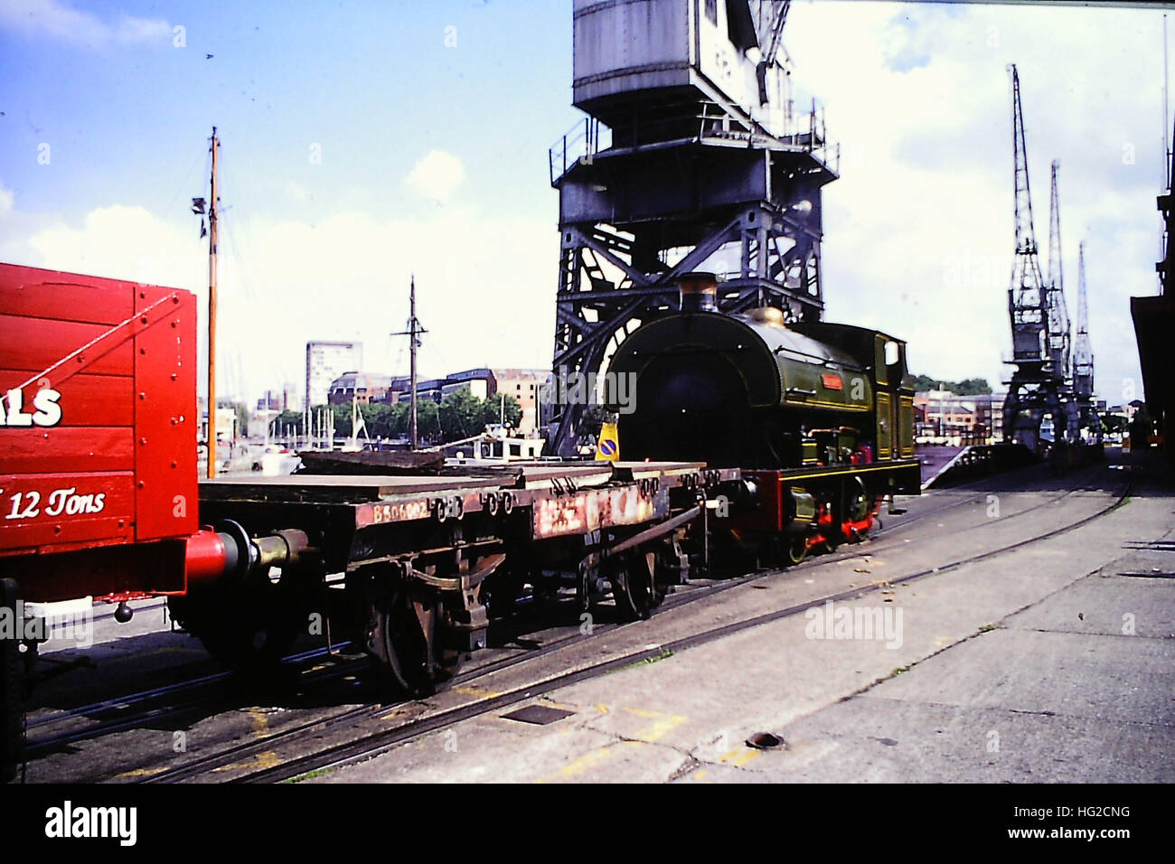 J94 0-6-0 serbatoio a sella a Bristol Docks Foto Stock