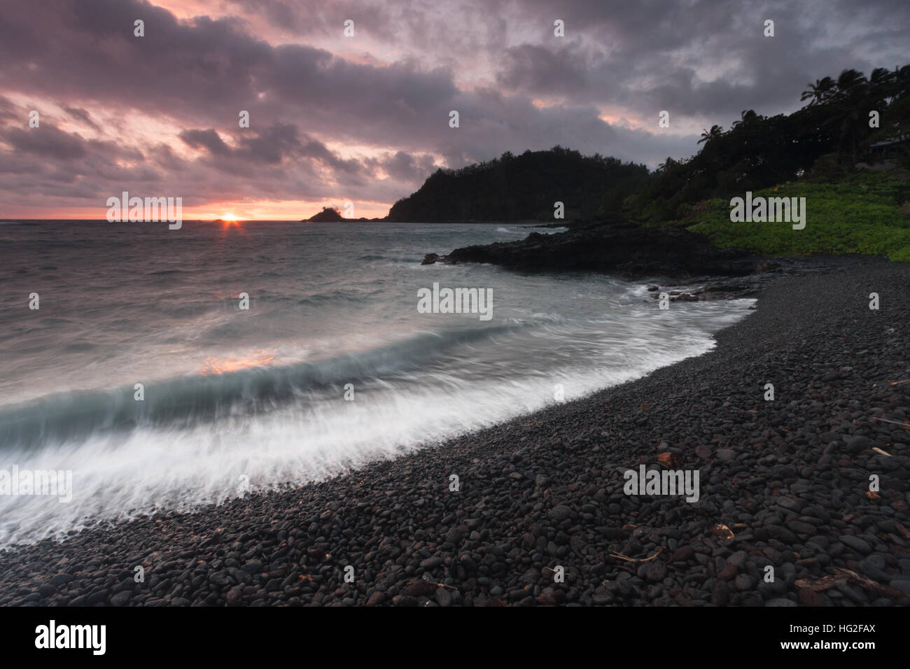 Sunrise in Maui, Hawaii Foto Stock