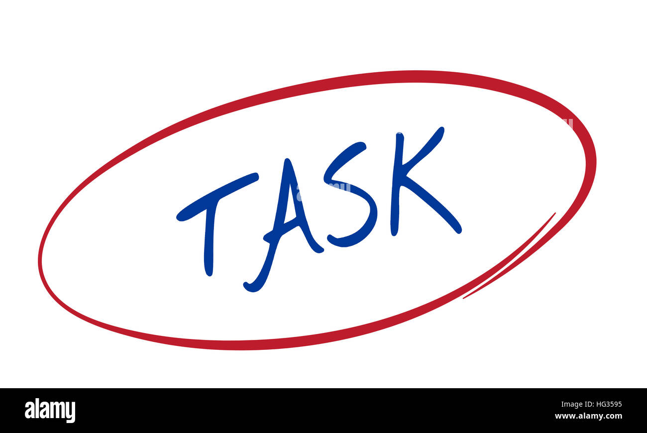 Compito importante di messa a fuoco pressante urgenza concetto importante Foto Stock