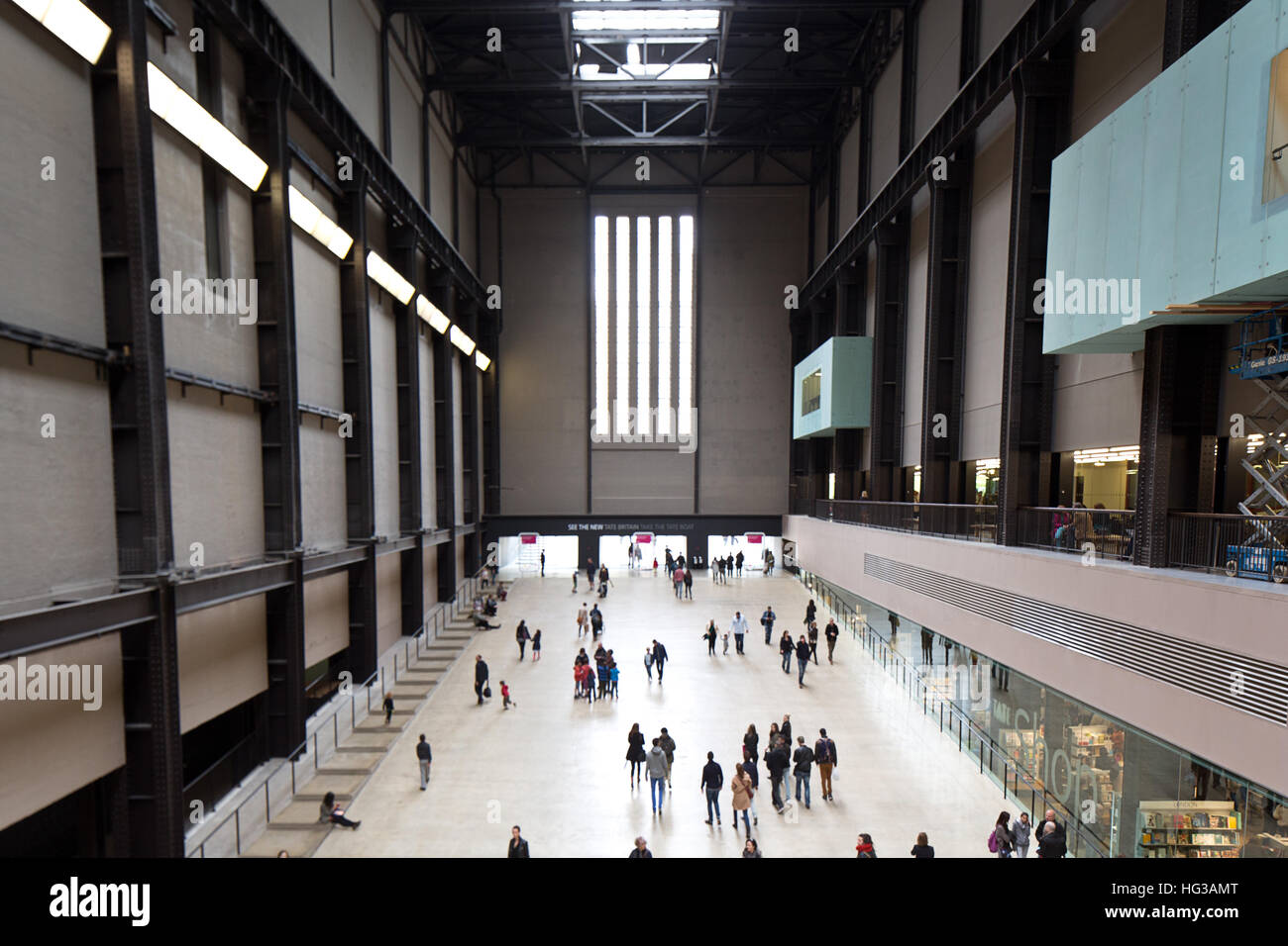 Il Turbine Hall o la Tate Modern di Londra. Foto Stock