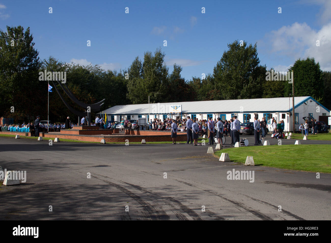 Battaglia di Bretagna Service 2017 a Wolverhampton Halfpenny Green Airport. Regno Unito Foto Stock