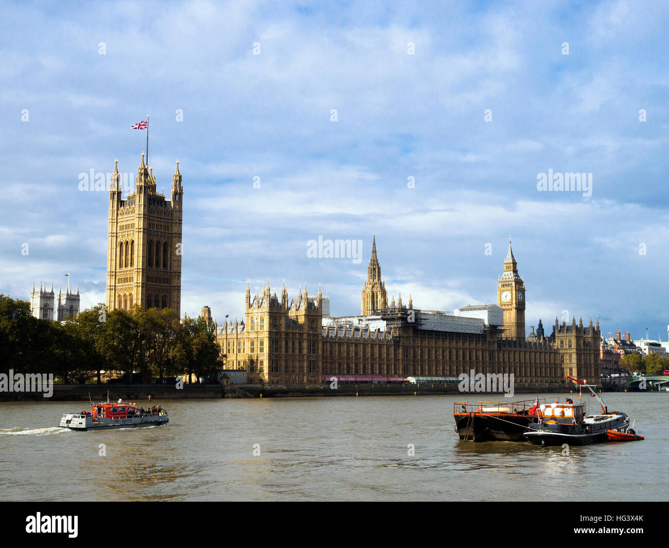 Il Palazzo di Westminster - Londra, Inghilterra Foto Stock