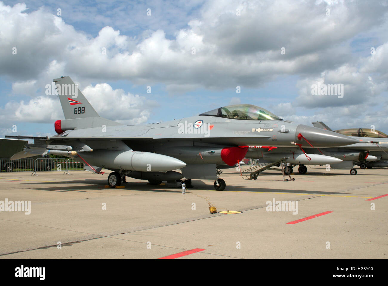 Royal Norwegian Air Force F-16 jet da combattimento Foto Stock
