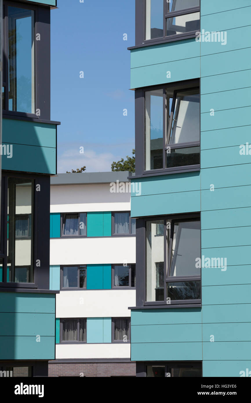 Ponti Hall dell'Università di Reading, Berkshire, Regno Unito. Sul Campus alloggi per studenti con 649 camere da letto dello studente. Foto Stock