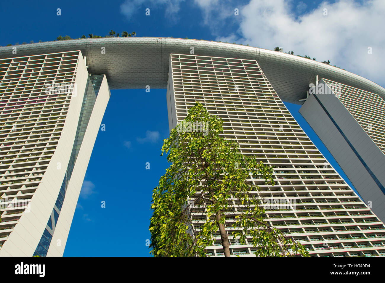 Il Marina Bay Sands Hotel. Singapore Foto Stock