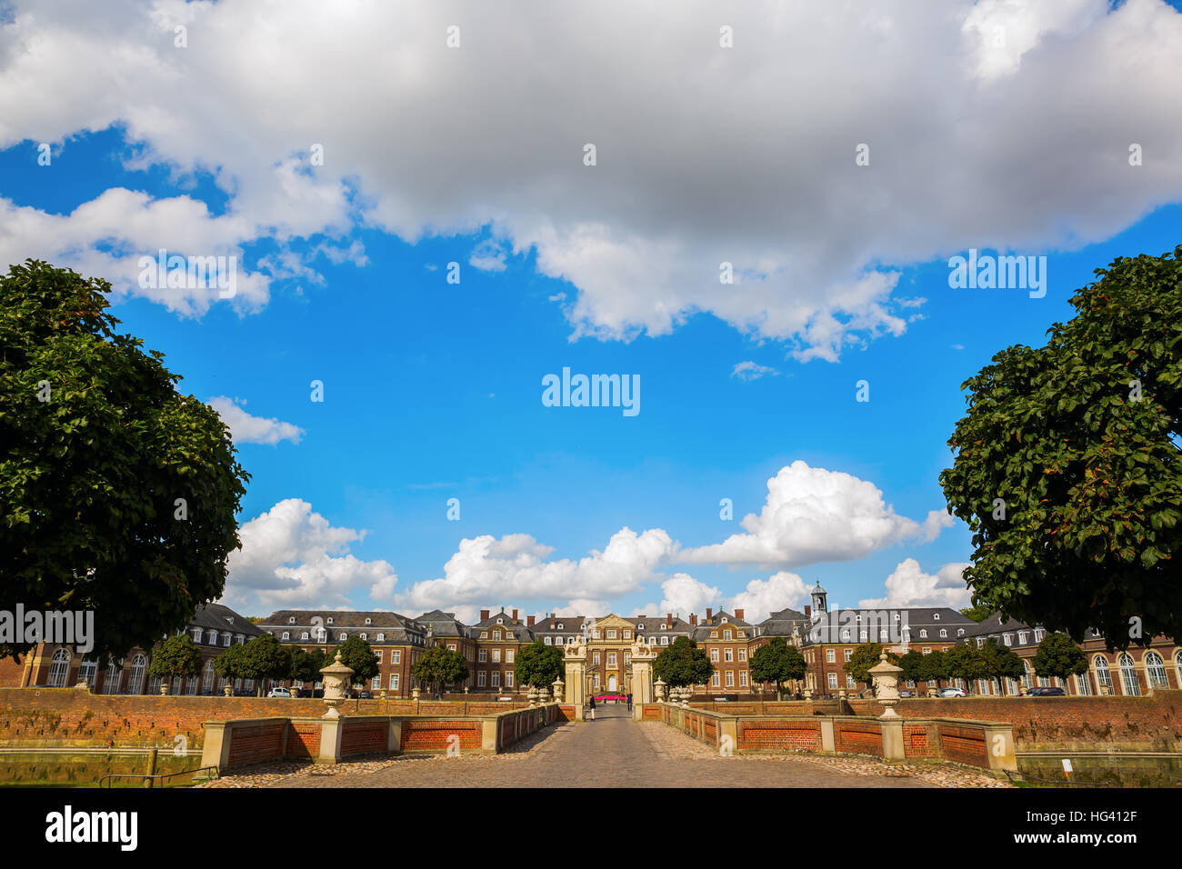 Immagine del Castello Nordkirchen, chiamato anche Vestfalia Versailles, in Westfalia, Germania Foto Stock