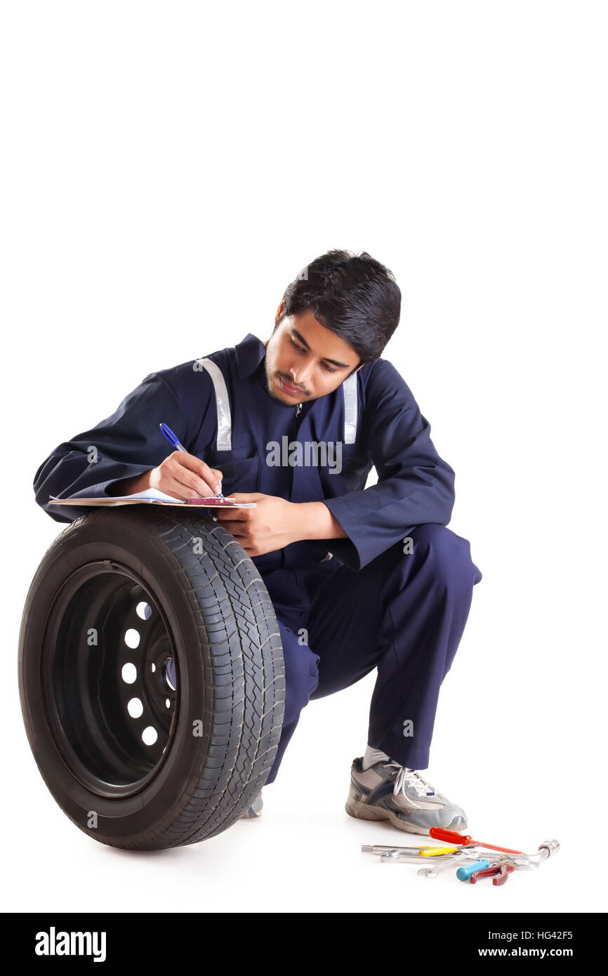 Autofficine iscritto negli appunti Foto Stock