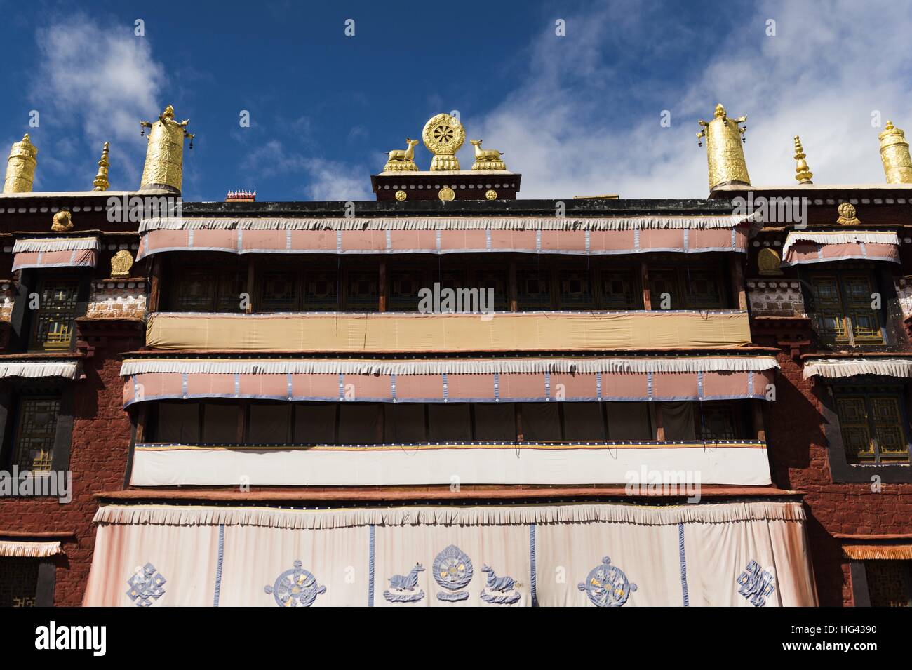 Lhasa, Tempio Ramoche | Utilizzo di tutto il mondo Foto Stock