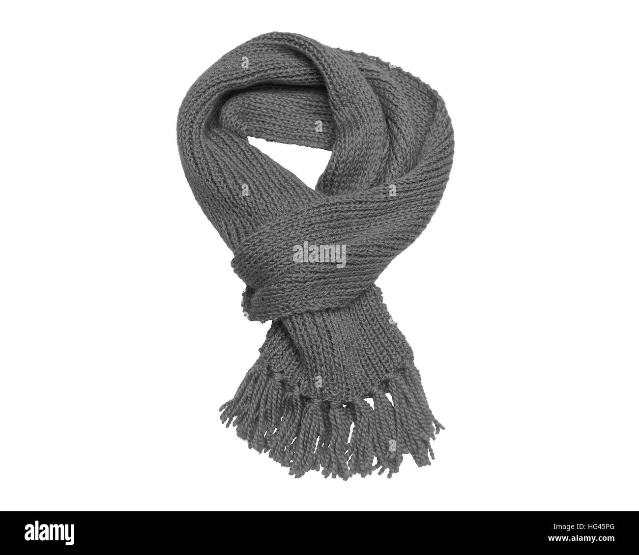 Sciarpa lavorata a maglia Foto e Immagini Stock in Bianco e Nero - Alamy
