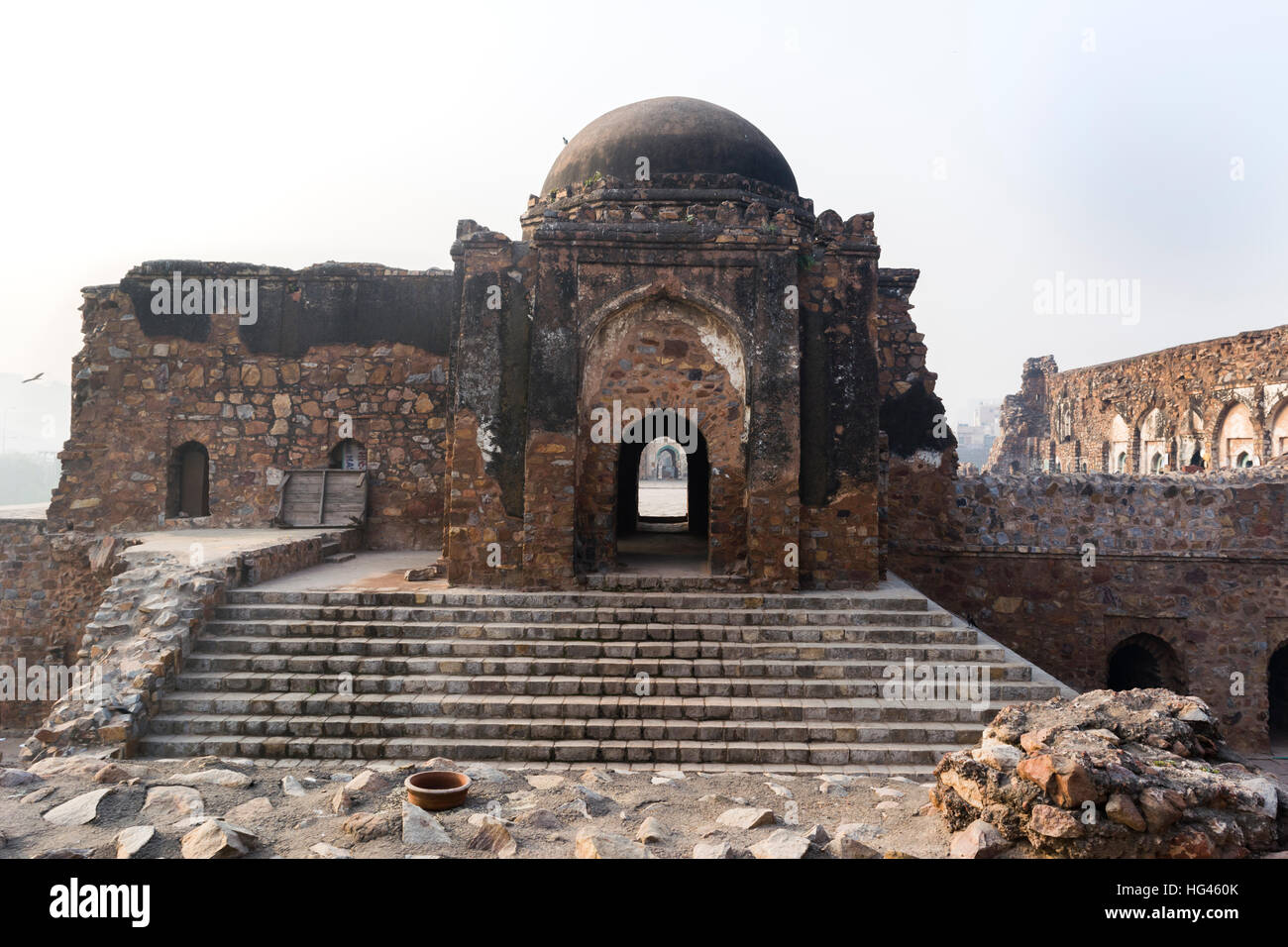 Jami Masjid in Feroz Shah Kotla Foto Stock