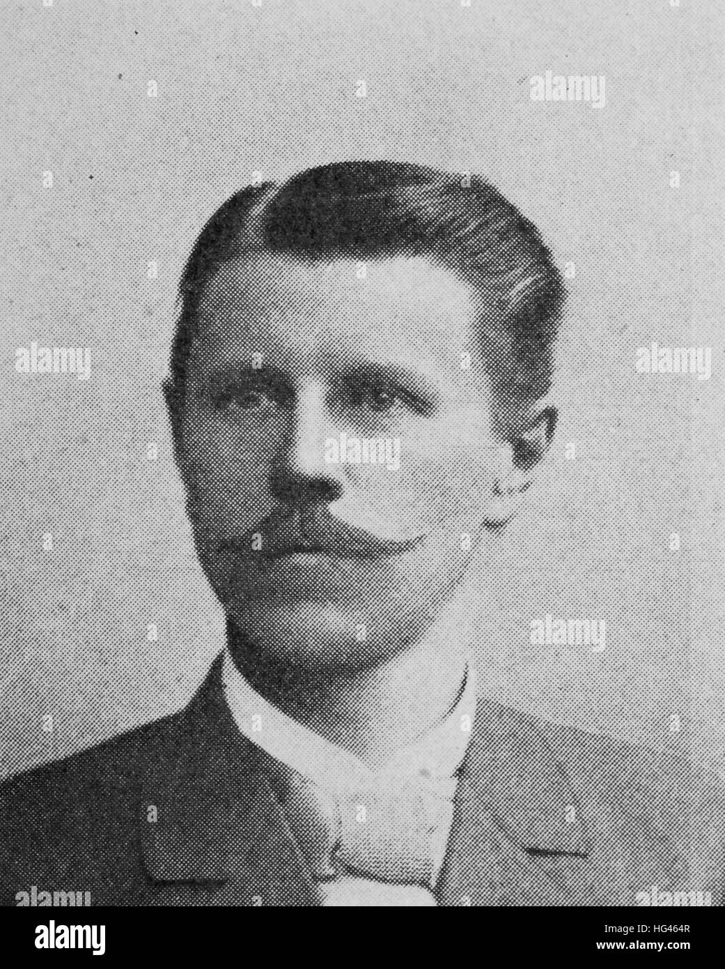 Carl Johann Emil Treptow, nato il 20 giugno 1854; morì il 20 novembre 1935, era un tedesco mining scienziato, riproduzione di una foto a partire dall'anno 1895, digitale migliorata Foto Stock