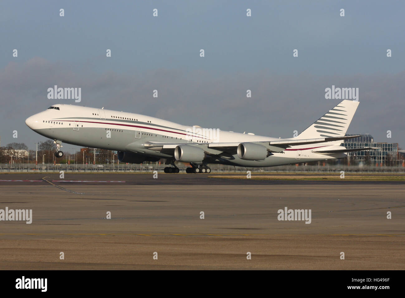 BOEING 747 800 BBJ EXECUTIVE BUSINESS JET Foto Stock