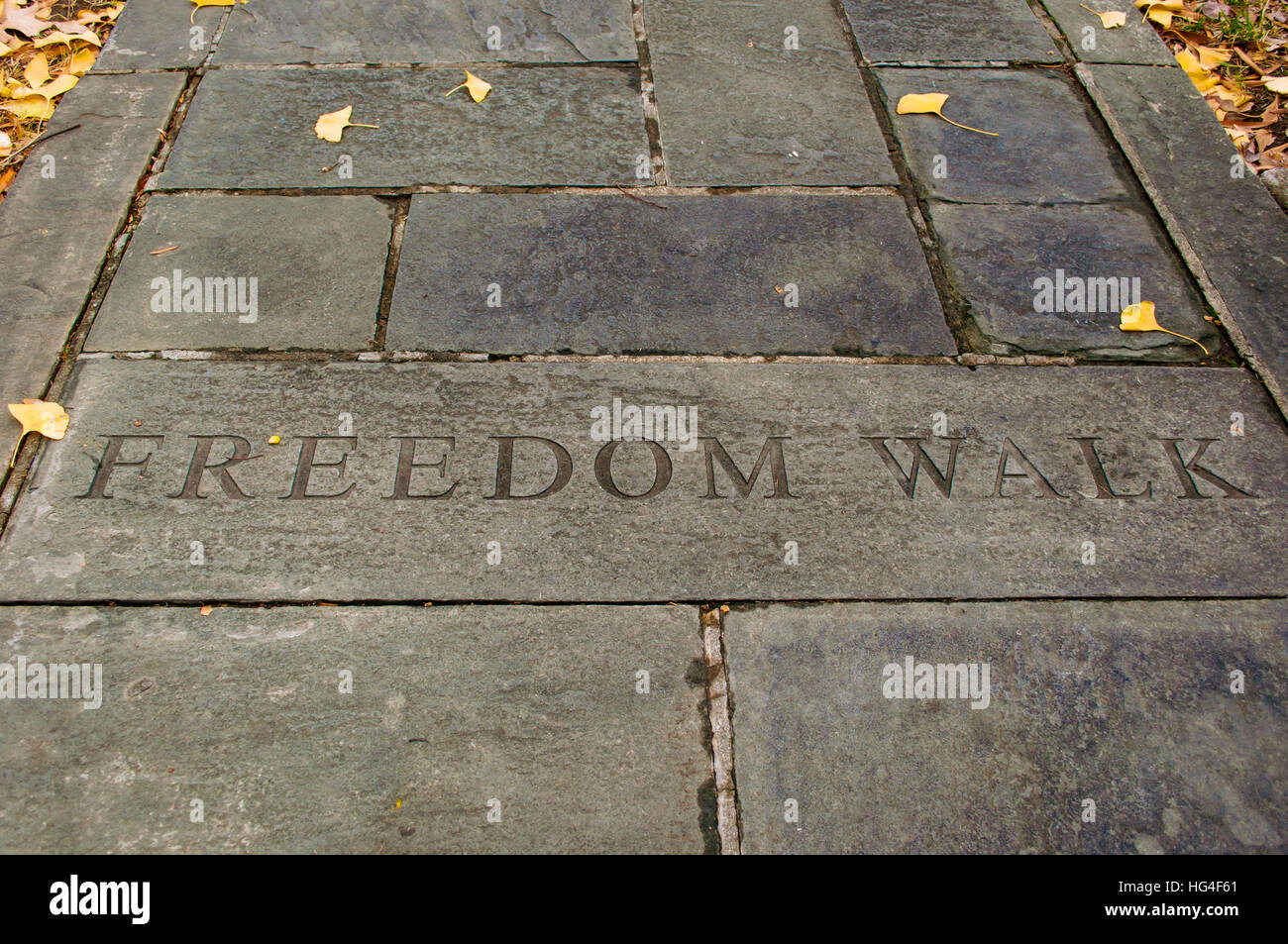 La libertà a piedi in Kelly Ingram Park Birmingham Alabama USA Foto Stock